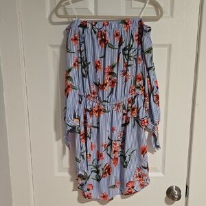 Floral Off-Shoulder Floral Dress